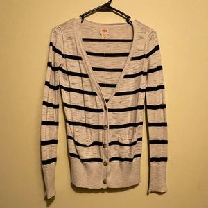 LAST DAY TO BUY!   Mossimo Striped Button Front Cardigan, Size XS